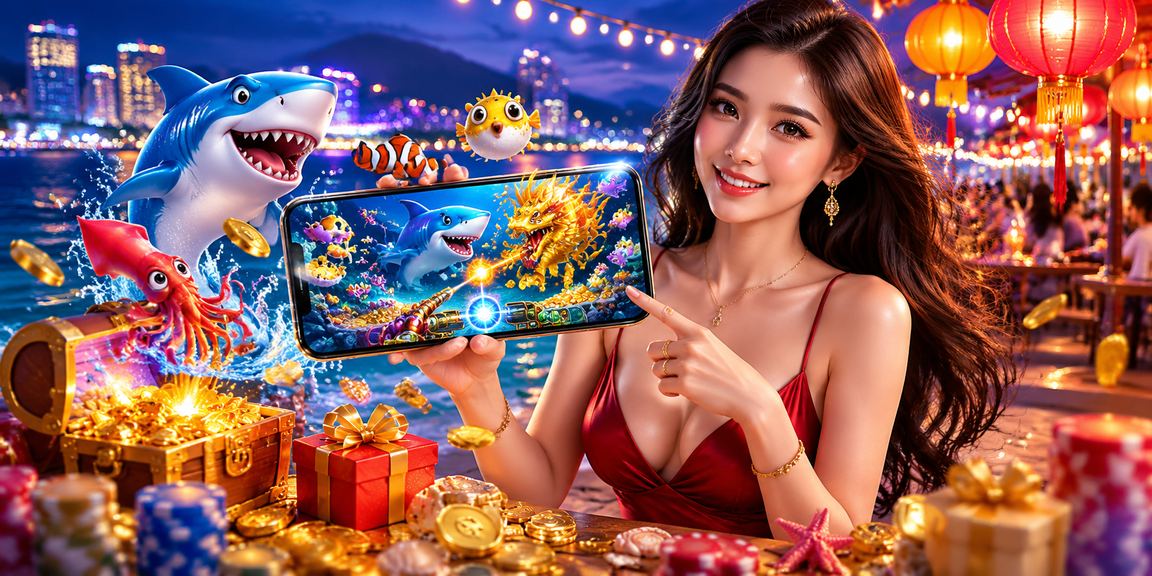 Người chơi truy cập game ban ca tại chợ đêm Quy Nhơn trên điện thoại